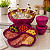 Tupperware Big Tigela Floresta 5,6 Litros + 2 Para Dip 470 ml Rabanete - Imagem 3