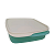 Tupperware Basic Line 550ml Com Divisórias Verde Mint - Imagem 3