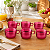 Tupperware Kit Xicara Premier 185 ml Policarbonato Vermelho 6 Peças - Imagem 4