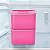 Tupperware Baseline Retangular 1,3 Litros Rosa - Imagem 2