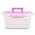 Tupperware Fabulosa Base Branca e Tampa Rosa 6 Litros - Imagem 3