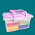 Tupperware Fabulosa Base Branca e Tampa Rosa 6 Litros - Imagem 2