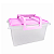 Tupperware Fabulosa Base Branca e Tampa Rosa 6 Litros - Imagem 1