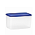 Tupperware Espaçosa 3 Litros Base Leitosa Tampa Azul - Imagem 1