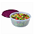 Tupperware Tigela Visual 1,5 Litros Base Transparente e Tampa Roxa - Imagem 2