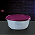 Tupperware Tigela Visual 1,5 Litros Base Transparente e Tampa Roxa - Imagem 3