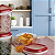 Tupperware Modular Clear Em Policarbonato 240ml Tampa Vermelha - Imagem 2