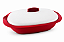 Tupperware Travessa Actualité Oval 1.7 Litros Vermelha - Imagem 1