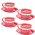 Tupperware Kit 4 Xícaras Cupcake Com Pires 150ml - Imagem 1