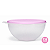 Tupperware Tigela Criativa 7.8 Litros Base Translucida e Tampa Rosa - Imagem 1