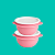 Tupperware Super Mini Instantânea 400ml Rosa - Imagem 2