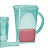 Tupperware Jarra Outdoor 1,7 Litros Verde Tiffany - Imagem 2