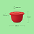 Tupperware Kit Tigela Murano 2 Peças 550ML e 2,5L Vermelho Pimenta - Imagem 3