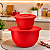 Tupperware Kit Tigela Murano 2 Peças 550ML e 2,5L Vermelho Pimenta - Imagem 2