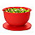 Tupperware Kit Tigela Murano 2 Peças 550ML e 2,5L Vermelho Pimenta - Imagem 4