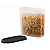 Tupperware Modular Oval 1.7 Base Translucida Tampa Preta - Imagem 2