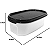 Tupperware Modular Oval 500ml Base Translucida Tampa Preta - Imagem 3