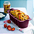 Tupperware Forma de Silicone Retangular 1 Litro Importada Roxa - Imagem 4