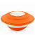 Tupperware Tigela Batedeira Plus 1,5 Litros Laranja e Bege - Imagem 1