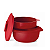 Tupperware Travessa Multifuncional Mágica 1,6 Litros Vermelha - Imagem 6