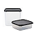Tupperware Kit Modular Quadrado 1,2 + 4 Litros - Imagem 1