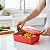 Tupperware Kit Tupperfresh Retangular 1,6 + 2,5 Litros Vermelho - Imagem 2