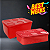 Tupperware Kit Tupperfresh Retangular 1,6 + 2,5 Litros Vermelho - Imagem 1