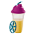 Tupperware Quick Shake 500ml Rosa e Azul - Imagem 1