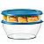Tupperware Kit Tigelas Clear Policarbonato 2 Pecas Tampa Azul - Imagem 1
