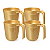 Tupperware Kit Caneca Ilúmina Gold 350ml - Imagem 3
