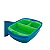 Tupperware Bandeja Cristalwave Retangular Geração II 650ml Verde - Imagem 3