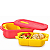 Tupperware Bandeja para Cristalwave Retangular Geração II 650ml Amarelo - Imagem 3