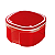 Tupperware Pote Visual Policarbonato 700ml Vermelho - Imagem 2