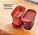 Tupperware Kit Pote Unami Policarbonato 500ml Vermelho 2 Peças - Imagem 2