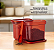Tupperware Kit Pote Unami Policarbonato 500ml Vermelho 2 Peças - Imagem 4