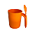 Tupperware Caneca Ilúmina Com Colher 350ml Laranja - Imagem 1