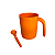 Tupperware Caneca Ilúmina Com Colher 350ml Laranja - Imagem 2