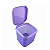 Tupperware Modular Quadrado 4 Litros Classic Roxo - Imagem 2