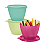 Tupperware kit Caçulinha 400ml 3 Peças - Imagem 1