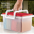 Tupperware Fabulosa Base Translucida e Tampa Vermelha 6 Litros - Imagem 4