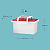 Tupperware Fabulosa Base Translucida e Tampa Vermelha 6 Litros - Imagem 2