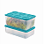 Tupperware Kit Tupperfresh Retangular 1,6 + 2,5 Litros Verde Mint - Imagem 1
