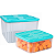 Tupperware Kit Tupperfresh Quadrado 1L + 1,5 Litros Verde Mint - Imagem 1