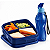Tupperware Kit Basic Line 550ml Com Divisórias + Eco Garrafa 500ml Mar Profundo - Imagem 6