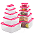 Tupperware® Kit Basic Line 5 Pecas Tampa Rosa - Imagem 2