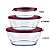 Tupperware Kit Tigelas Clear Policarbonato 3 Pecas Tampa Marsala - Imagem 6