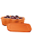 Tupperware Freezer Line 450ml Laranja - Imagem 2