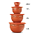 Tupperware Kit 4 Tigelas Murano Cactos e Suculentas 4,3L + 2,5L + 1,3L + 200ml - Imagem 6