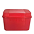 Tupperware Visual Box com Bandeja 4,5 Litros Vermelho - Imagem 1