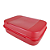 Tupperware Visual Box Grande 2,3 Litros Vermelho - Imagem 1